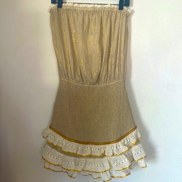 RAMY BROOKE Nala Smocked Mini Dress. - Picture 4 of 10